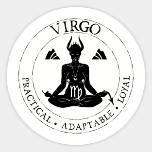 Virgo Zodiac Birthday Star Sign Zodiac Gift Sticker